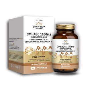 John Noa Liposomal Cmhagc 1100mg Χονδροϊτίνη MSM Hyaluronic Acis Glucosamine Collagen II 60caps