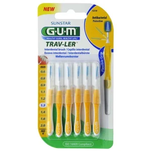 Gum Trav-Ler Tapered (1514), Μεσοδόντια Βουρτσάκια 1,3mm 6τμχ