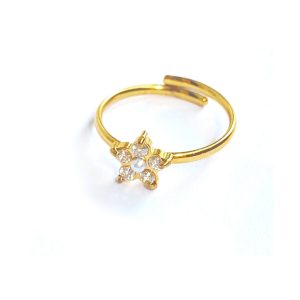 Mylovly Ring Rhinestone Star Gold
