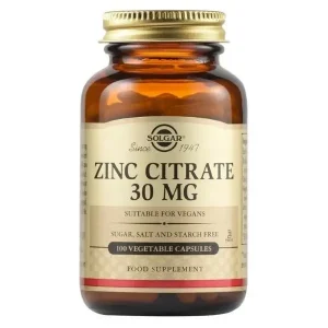 Solgar Zinc Citrate 30 mg