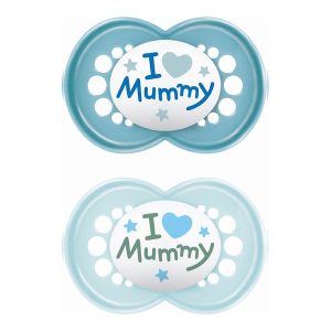 Mam Ορθοδοντικές Πιπίλες Σιλικόνης Original I Love Mummy