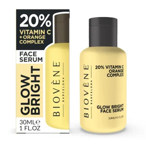 Biovene Glow bright 20% Vitamin C + Orange Complex Facial Serum Treatment 30ml