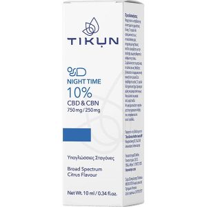 ikun Night Time 10% CBD & CBN Υπογλώσσιες Σταγόνες Ελαίου Κάνναβης, 10ml