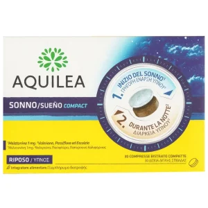 Aquilea Sueno Compact Συμπλήρωμα Διατροφής για την Αϋπνία 30 δισκία διπλής στιβάδας