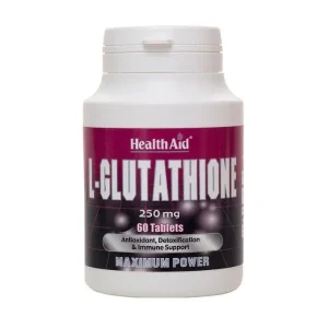 Health Aid L-Glutathione 250mg Maximum Power 60 δισκία